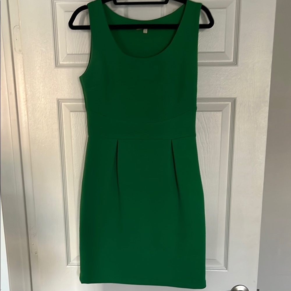 Gianni Bini Green Pleated Dress Midi